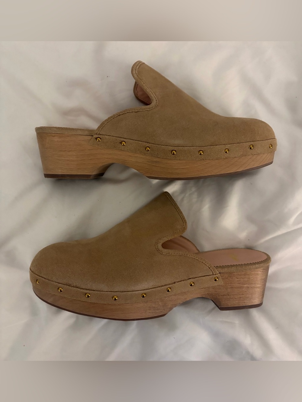 J. Crew Women’s Leather Desert Sand Clog Shoes Size 9